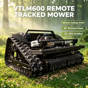 Vigorun VTLM600 RC Lawn Mower Robot CE EPA Certified 600mm Cutting Width Mini Crawler Lawn Mower thumbnail-1