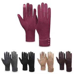 Women Winter Gloves Touch Screen Multi‑color Wholesale In Stock Outdoor Travel Daily Gloves thumbnail-1