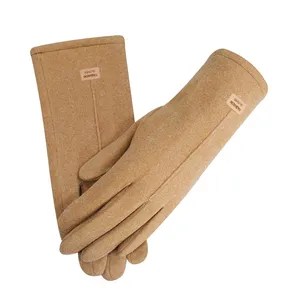 Stylish Custom Finger Gloves for Women - Warm Grey Winter Outdoor Gear thumbnail-1