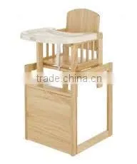 Promotional All Wood Folding Baby High Chair thumbnail-3