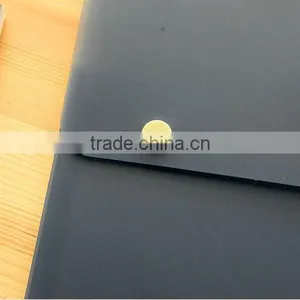 A4 Trasprent /frosted Fashion Portable Plastic File Box With Double Snap Button Suitable for Office Lady thumbnail-5