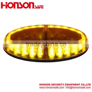 HSM402 New Oval LED Amber Warning Mini Light Bar thumbnail-1