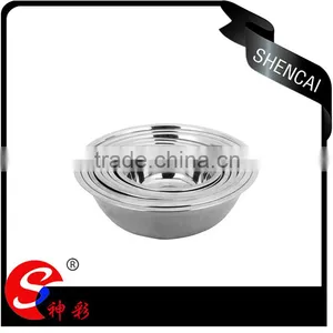 Non Magnetic Deep Soup Bowl 7pcs Wholesale Double Wall Cheap Stainless Steel Soup Bowl thumbnail-3
