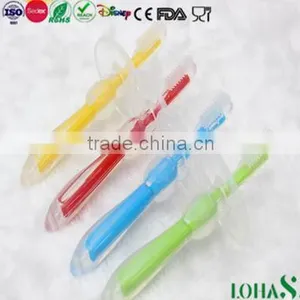 Wholesale FDA&LFGB Silicone Baby Bendable Training Toothbrush thumbnail-1