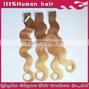 7A Cheap Blonde Curly Tape Hair Extensions thumbnail-1