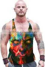 100% Cotton Sublimation Singlet thumbnail-3