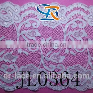 15 cm Wide Beautiful Ivory Color Stretch Jacquard Style Lady Lingerie Stretch Lace thumbnail-1