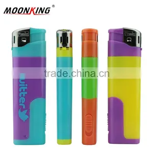Customized Logo Print Plastic Electronic LED Torch Lighter thumbnail-3