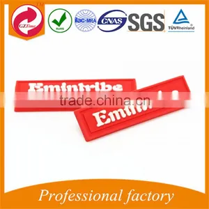 Soft Pvc Non-phthalate Rubber Garment Patch/silicone Label thumbnail-1