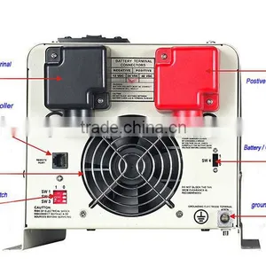 2000W Solar Power Inverter With Remote Controller With Mppt Controller Inside thumbnail-3