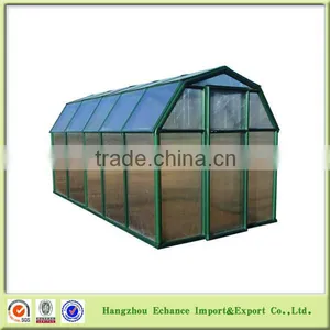 Outdoor Greenhouse Plastic Film Aluminum Alloy Frame With Five Rooms for Flower Plant thumbnail-1