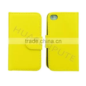 China Supplier High Quality Flip Wallet Leather Case For IPhone4/4S thumbnail-3