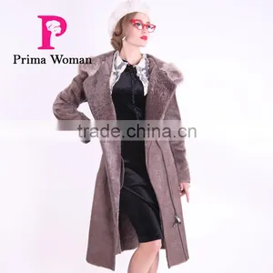 2016 New Design Winter Women Length Coachman Woolen Coat thumbnail-3