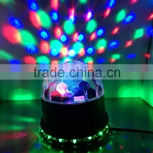 RGB LEDS Sound Actived Mini Rotating Crystal Magic Ball Stage Ceiling Lights for KTV Xmas Party Wedding Show Club Pub Disco DJ thumbnail-6