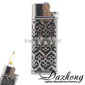 Iron Butane Flint Normal-Flame Pierced/Hollow-out Lighter thumbnail-1