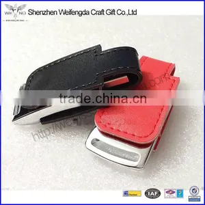 Custom High Quality pu Leather Usb Memory Stick 1G 2G 4G 8G 16G 32G 64G With Embossed Logo thumbnail-1