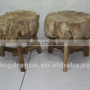 Chinese Antique Furniture Shandong Elm Wood Stool thumbnail-1