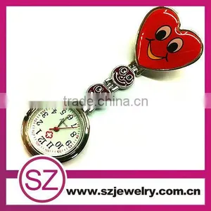 Smile Nurse Watch With Quartz Movement Smiling Brooch Nurse Watch thumbnail-2