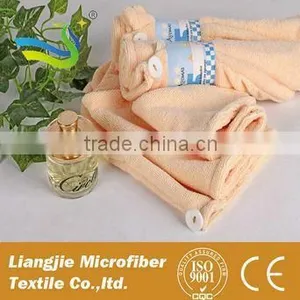 [LJ Towel] Velvet Printing Superfine Fiber Dry Hair Beauty Towel thumbnail-1