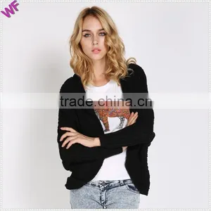 Bats Sleeve Knitted Cardigan Sweater Women Cardigan thumbnail-4