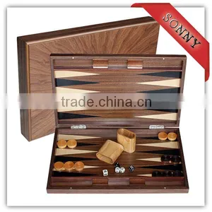 Antique Color Style Wooden Backgammon Set thumbnail-1