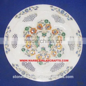 Antique Marble Inlay Plate thumbnail-1