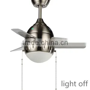 Modern Mini Fan Glass Shade Pendant Light thumbnail-1