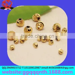 Metal Craft Lathe Solid Hollow Drilled Half Hole Copper Bead Ball thumbnail-6