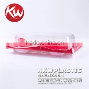 KW-0001 Disposable Sushi Plastic Tray Container in Packing Boxes thumbnail-1