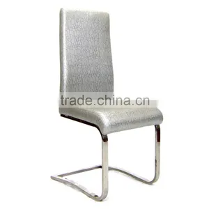 High Back Stainless Steel Dining Table and Chair Sets Modern thumbnail-1