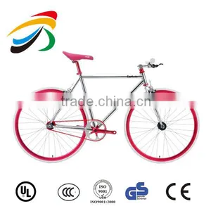 Fixed Gear Single Speed Urban Bike New Atir Cycles Black and Red thumbnail-1