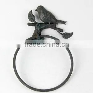 KS4420MC-metal Towel Ring W/finch thumbnail-1