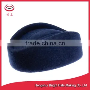 Wool Felt Hats Stewardess Pillbox Hats thumbnail-1