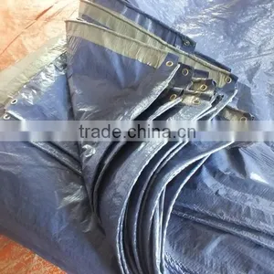Tarps for Less Polypropylene Blue/sliver Triangle Plastic Rope Wateproof Anti-aging Antioxidant Outdoor Cover Factory Best Sell thumbnail-2
