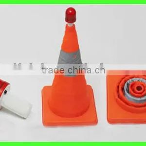 Road Safety Folding Cone With Light thumbnail-1