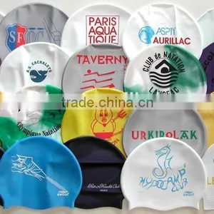 New Design Rainbow Silicone Baby Swim Cap thumbnail-2