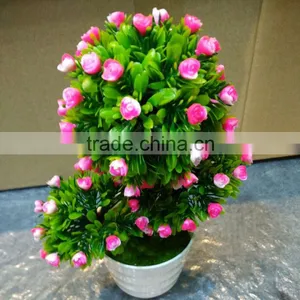 Home & Indoor Decoration, Fashion Artificial Green Mini Bonsai thumbnail-1