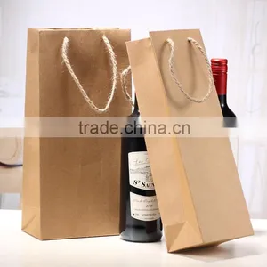 Custom Made Biodegradable Paper Wine Shopping Bags Quality Choice thumbnail-5