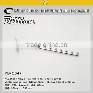 Original Manufacturer Slat Wall Display Hook Hanging Hook With 6 Balls Pipe Hook thumbnail-5
