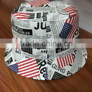 Colorful Floral Designer Printed Custom Bucket Hat thumbnail-5