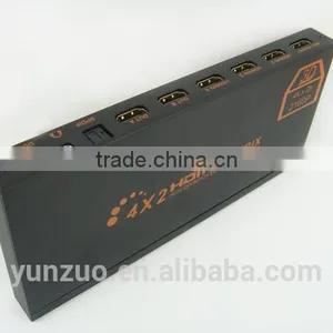 4x2 Matrix Switch HDMI 1.3 With IR Remote Control - Signal Amplification - Supports Full HD 1080p by PTC thumbnail-1