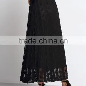 Lace Flare Latest Long Skirt Design for Ladies thumbnail-5