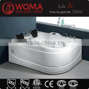 Q311Economic Square Glass Acrylic Whirlpools Massage Bathtub thumbnail-1