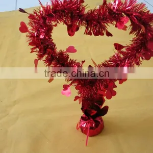 36X22cm PET Red Heart Valentine's Day Centerpiece Decoration thumbnail-1