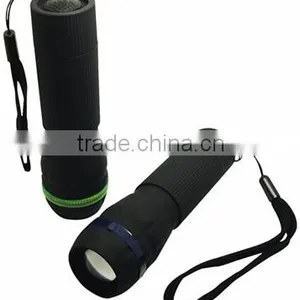 TE120 2015 Promotion Aluminum Zoom in and Out 1W Flashlight With Lanyard thumbnail-1