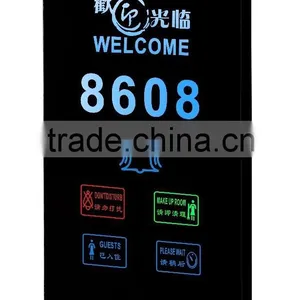 Acrylic Vertical Rectangle Door Plate Electrical Room Number thumbnail-1