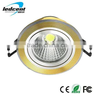 Led Downlight Housing Aluminum in Gold With Silver thumbnail-1