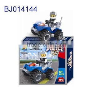 Creative Kids Toy Intelligent 3D Puzzle Diy Cartoon Police Car thumbnail-5