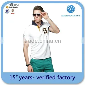 Polo Collar Blank Polyester t Shirts thumbnail-1