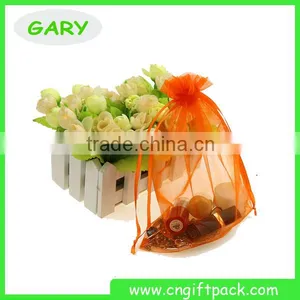 Promotional Orange Organza Gift Bag Packing Bag New thumbnail-1